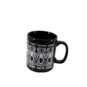 Lincoln Park Zoo Zebra Mug Staffordshire Kiln Craft Black Vintage 93690